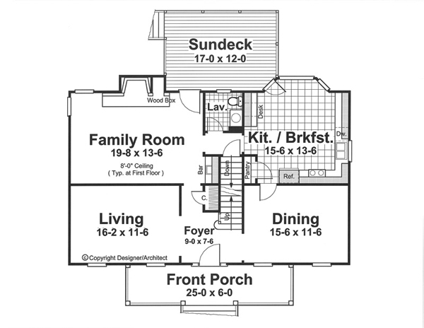 First Floor image of GRANDVIEW House Plan